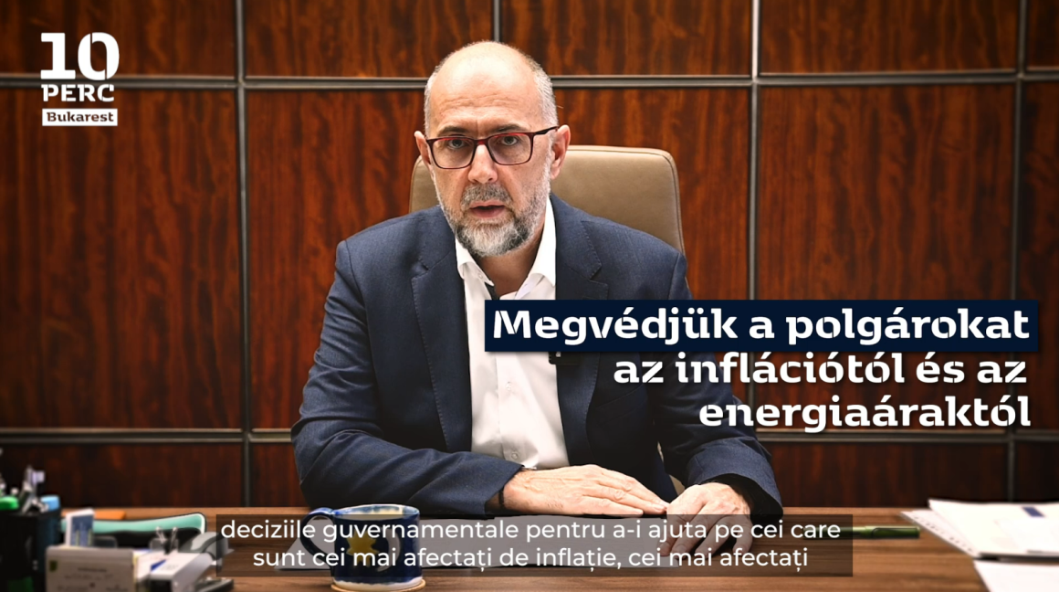 Kelemen Hunor nyilatkozata az energiaárakra vonatkozó árkompenzációs rendszerről, amely a háztartási fogyasztókat és a gazdaságot védi